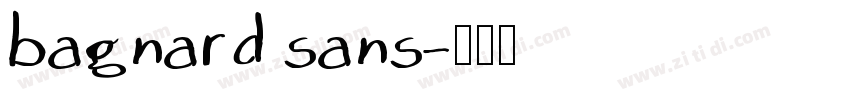 bagnard sans字体转换